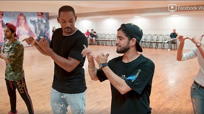 Will Smith preparing for his Bollywood-based episode of <i>Bucket List.</i>