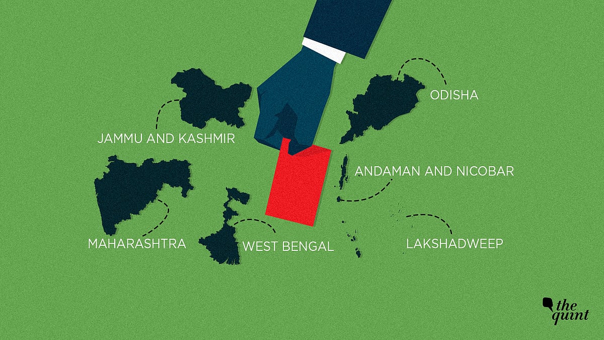 Seventeen of these 91 constituencies are in the states of Maharashtra, Odisha, Jammu and Kashmir, West Bengal, and the Union Territories of Lakshadweep and Andaman and Nicobar Islands.