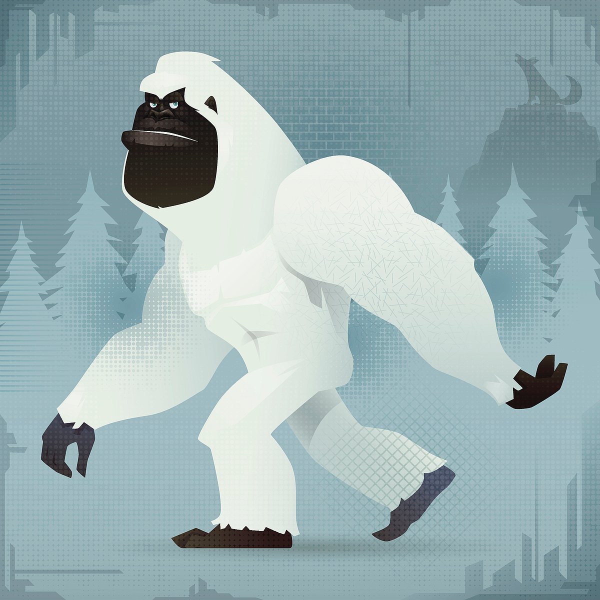 Representational image of yeti snowman.