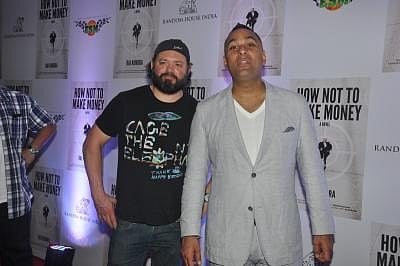 Canadian comedian and actor Russell Peters during the success party of Raj Kundra`s book How Not To Make Money at Royalty Pub in Mumbai on October 27, 2013. (Photo: IANS)