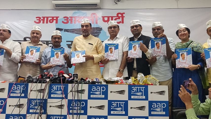 The Aam Aadmi Party on Thursday, 25 April, released their manifesto for the Lok Sabha polls.