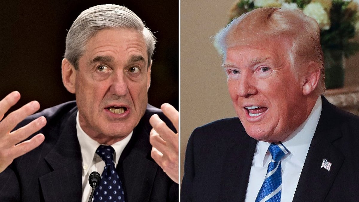Robert Mueller and Donald Trump. 
