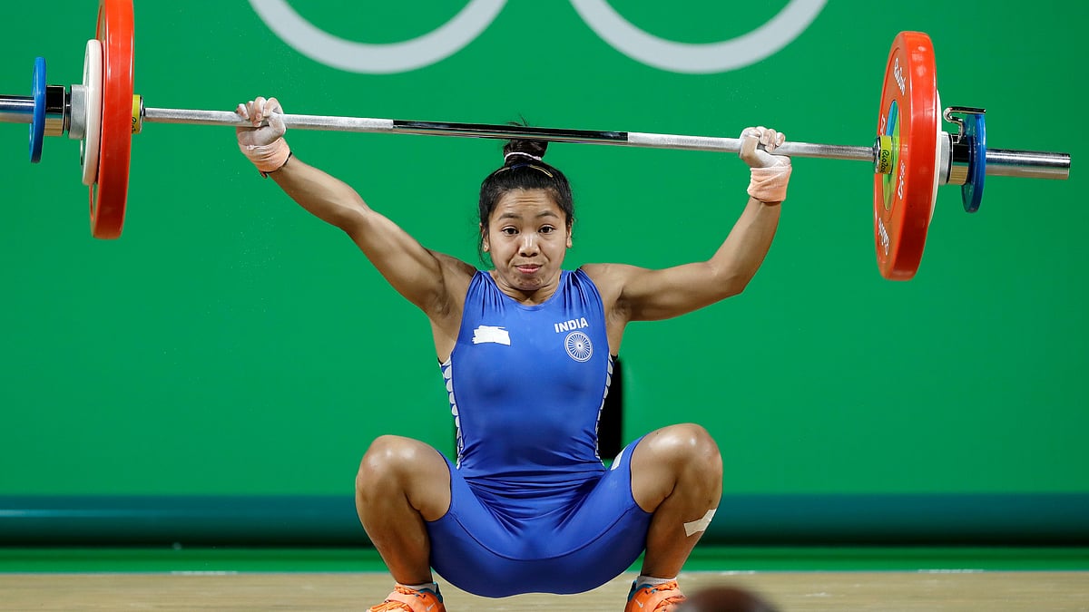 Former champion Mirabai Chanu bettered her own national record but missed out on a podium.