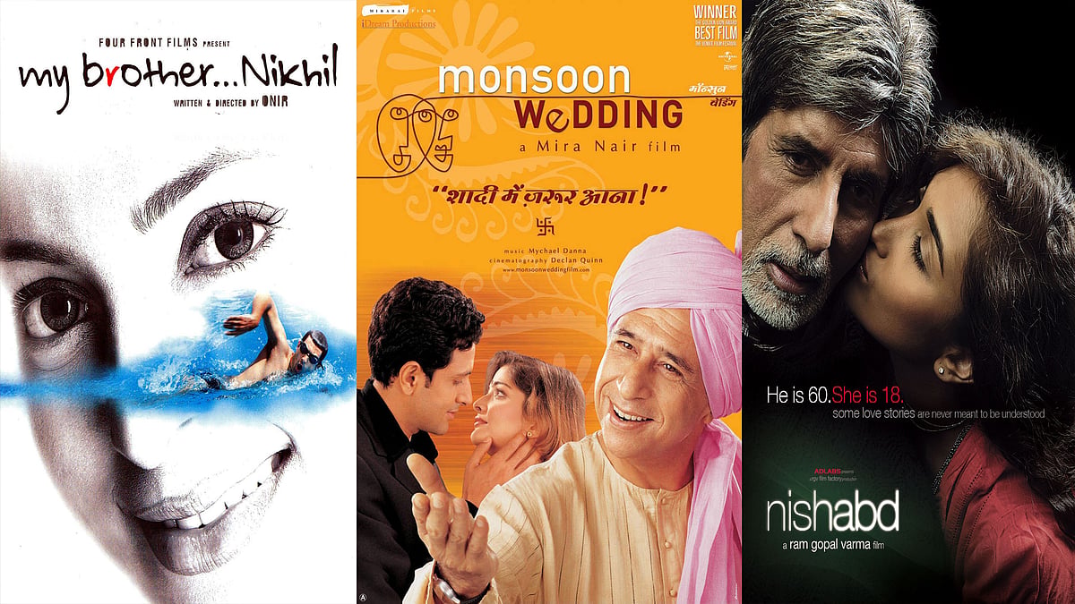 My Brother Nikhil (L), Monsoon Wedding (C) and Nishabd (R).