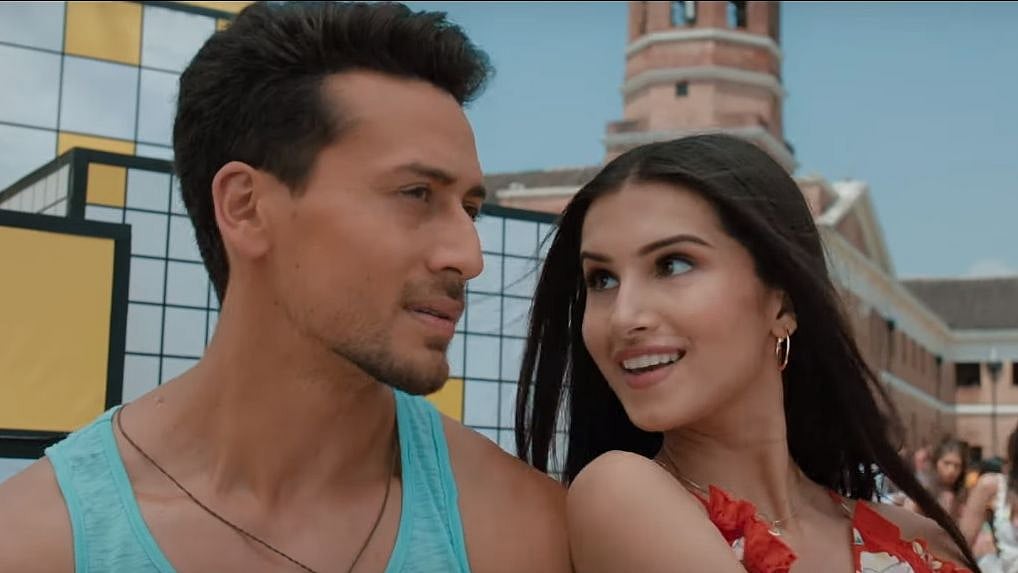 Tiger Shroff and Tara Sutaria in <i>Jatt Ludhiyane Da</i>.