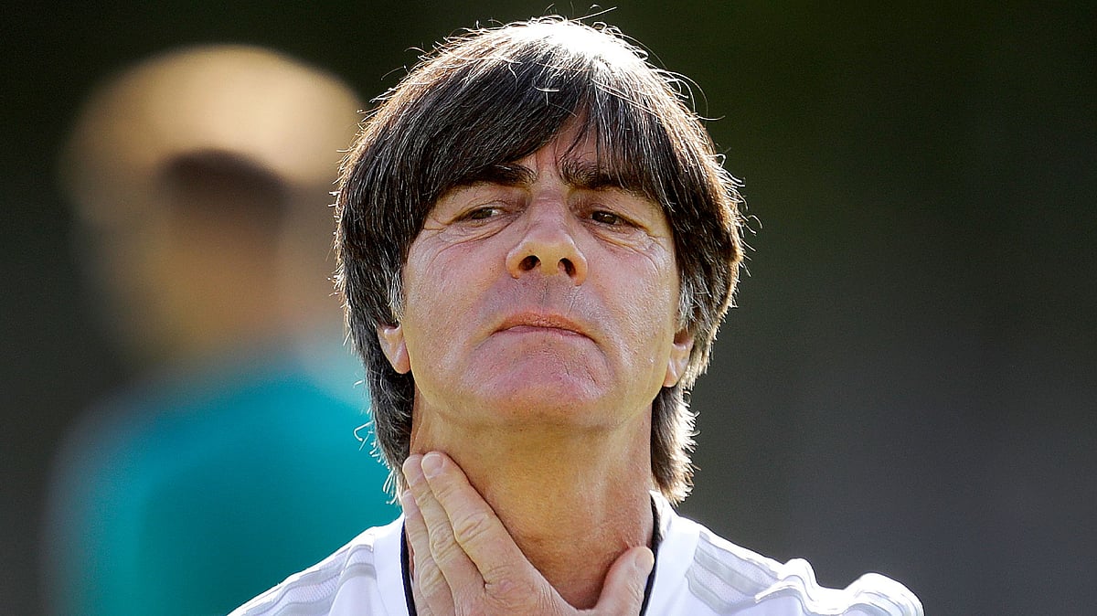 According to reports, Joachim Loew dropped a dumbbell on his chest while training some weeks ago.