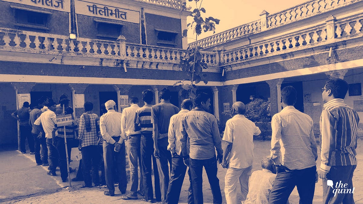A polling booth in UP, 2019.