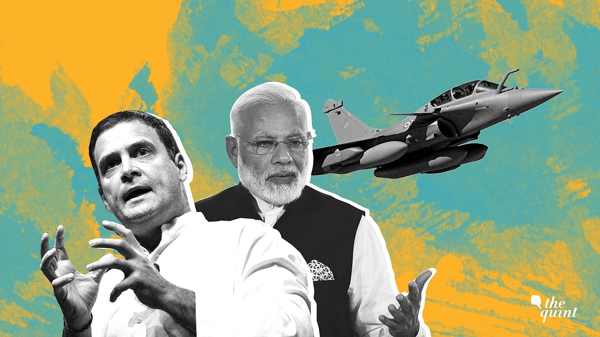 Congress President Rahul Gandhi and Narendra Modi.