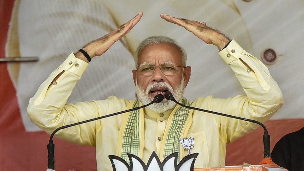 PM Modi, speaking at a rally in UP’s Mau, pledged to install a grand statue of Vidyasagar at the same spot in Kolkata soon.