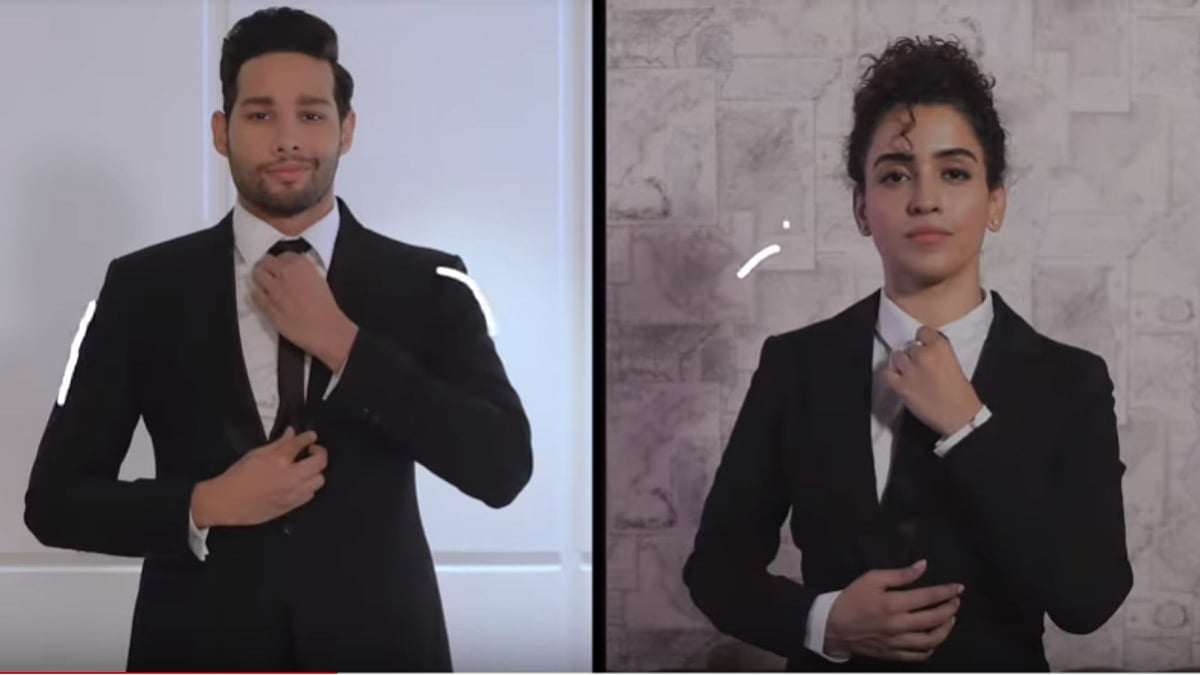 Siddhant Chaturvedi and Sanya Malhotra dub the Hindi version of <i>Men in Black: International</i>