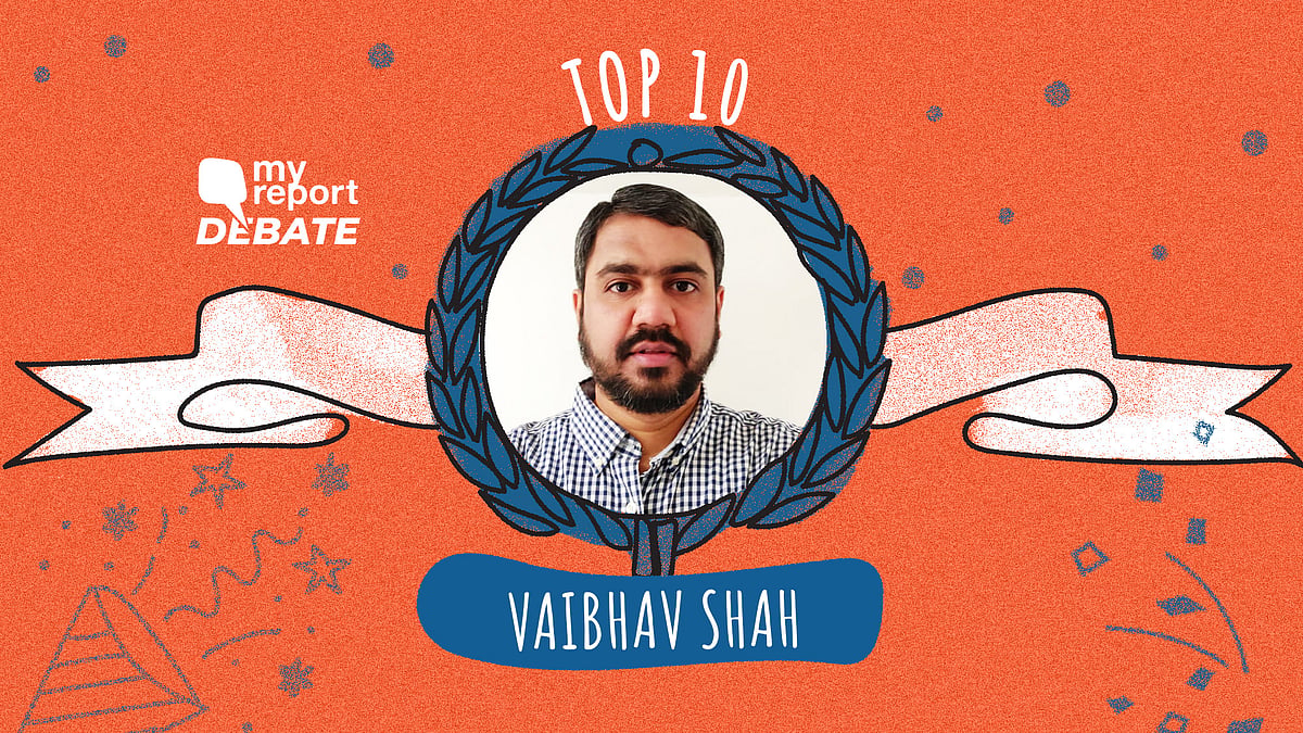 Vaibhav Shah’s essay is among the Top 10 of the My Report Debate II.