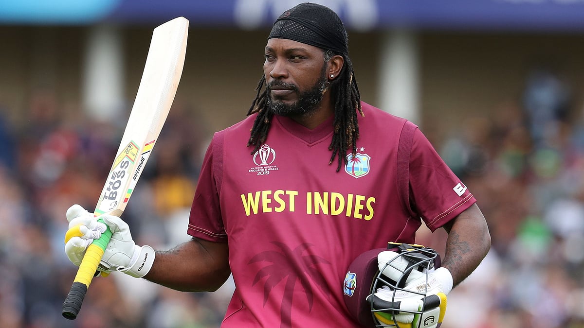 Chris Gayle scored 50 off 34 balls against Pakistan. 