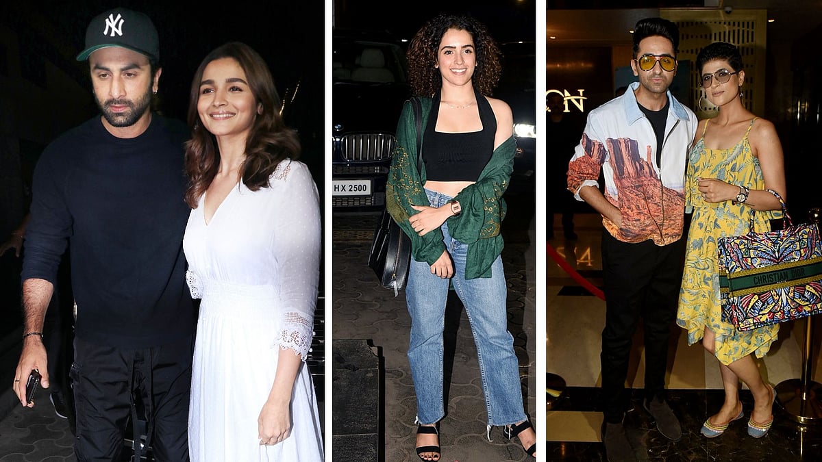 Ranbir Kapoor, Alia Bhatt, Sanya Malhotra and Ayushmann Khurrana &amp; Tahira Kashyap.