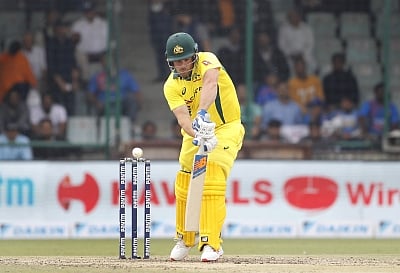 Aaron Finch. (File Photo: Surjeet Yadav/IANS)