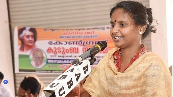 Ramya Haridas, United Democratic Front (UDF) candidate from the Alathur constituency. 