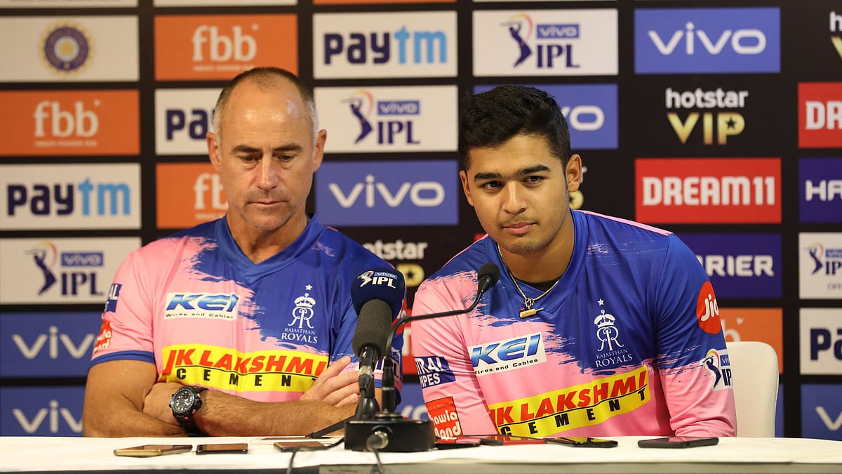 Riyan Parag scored his maiden fifty for Rajasthan against Delhi Capitals on Saturday.