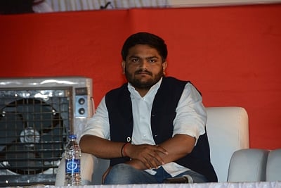 Mumbai: Congress leader Hardik Patel arrives at the party