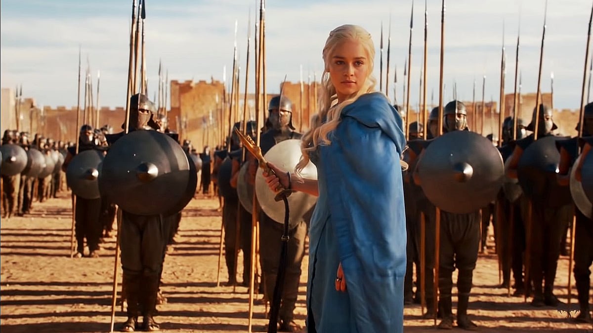 When Daenerys Targaryen frees the Unsullied in season 3.
