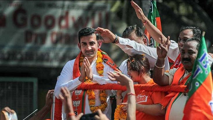 East Delhi MP-elect and former cricketer Gautam Gambhir.
