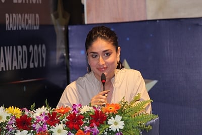 Mumbai: Actress Kareena Kapoor Khan addresses at the third edition of the UNICEF-AROI Radio4Child Awards, in Mumbai on May 10, 2019. (Photo: IANS)
