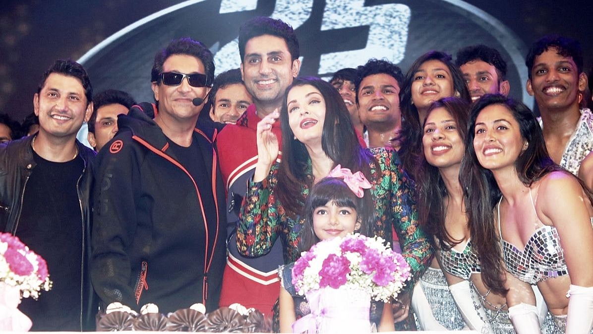 Abhishek, Aishwarya and Aaradhya Bachchan attend the 25th anniversary of Shiamak Davar Dance Academy