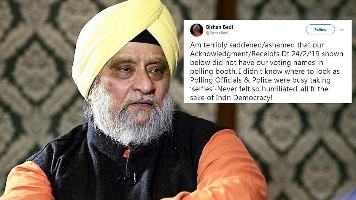 Bedi in a tweet alleged that he was left clueless at the polling station as officials were busy taking selfies.