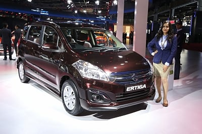 New Delhi: A view of the Maruti Suzuki Ertiga at the Auto Expo 2018 in New Delhi on Feb 7, 2018. (Photo: Amlan Paliwal/IANS)