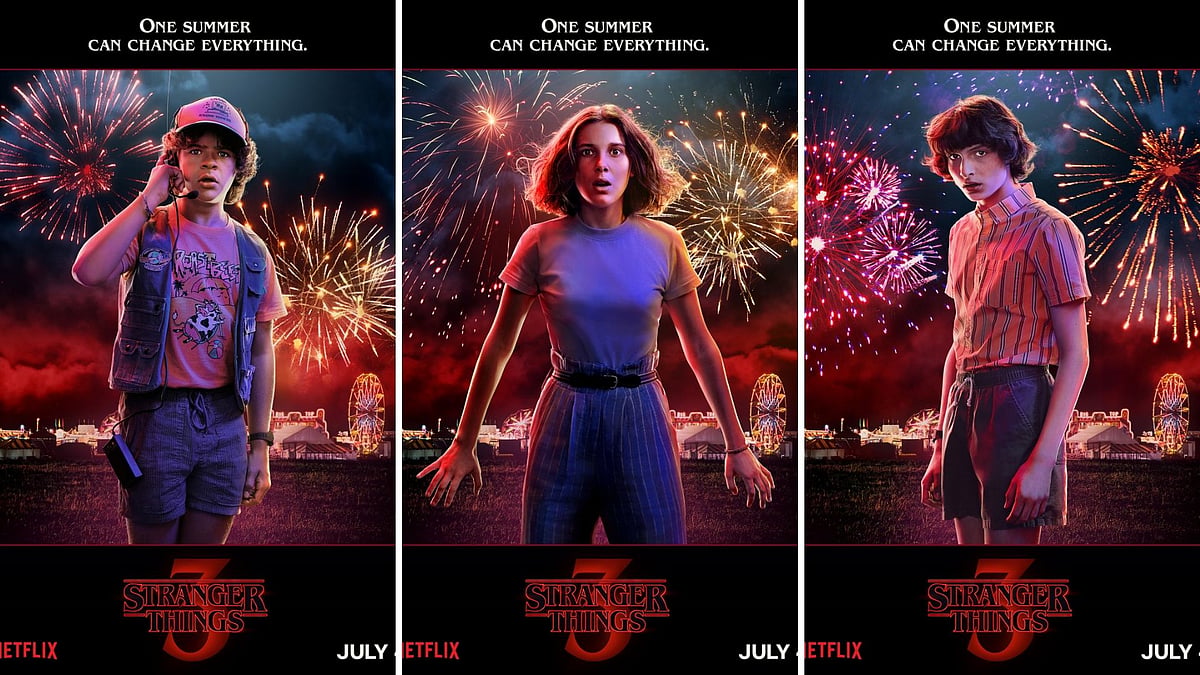 Posters for <i>Stranger Things 3</i>.