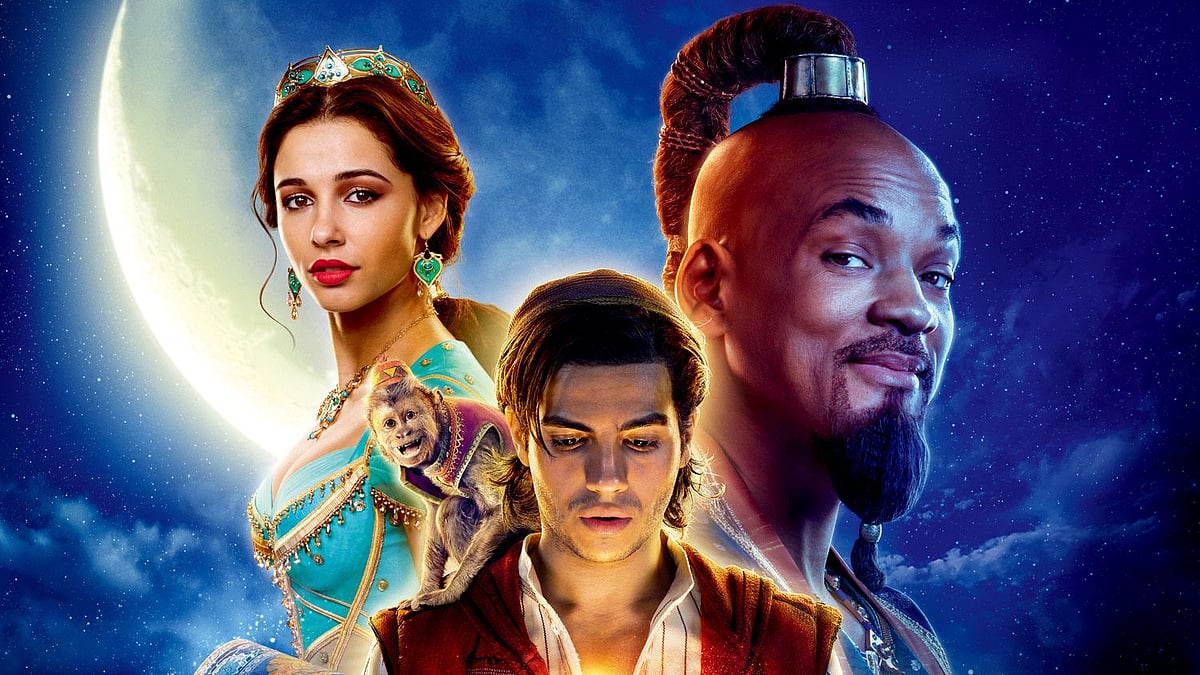 A poster for Aladdin.