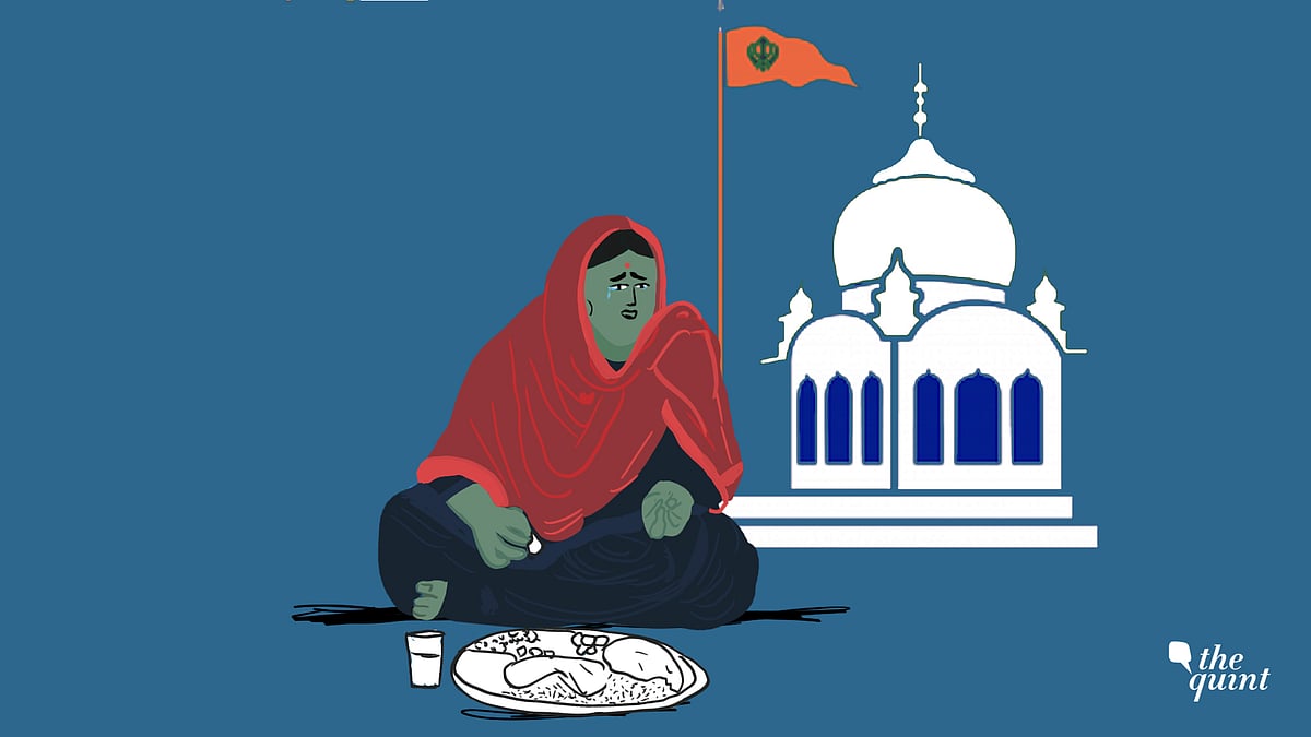 Shanti Verma broke her fast at a langar in a gurdwara.