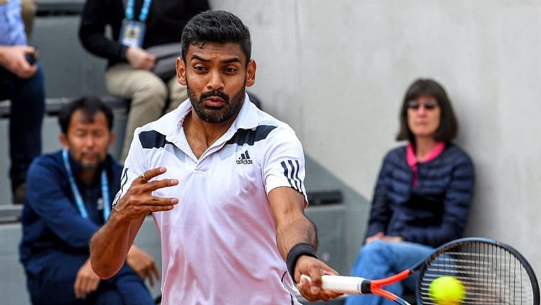 Sharan and his partner lost the match in straight sets.