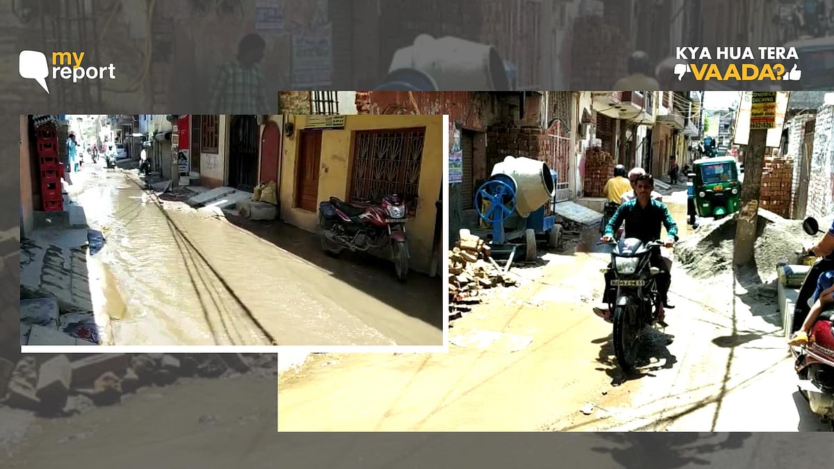 Residents of Nangloi complain that sewage water is flooding the streets, making it tough to commute because of the water-logging.