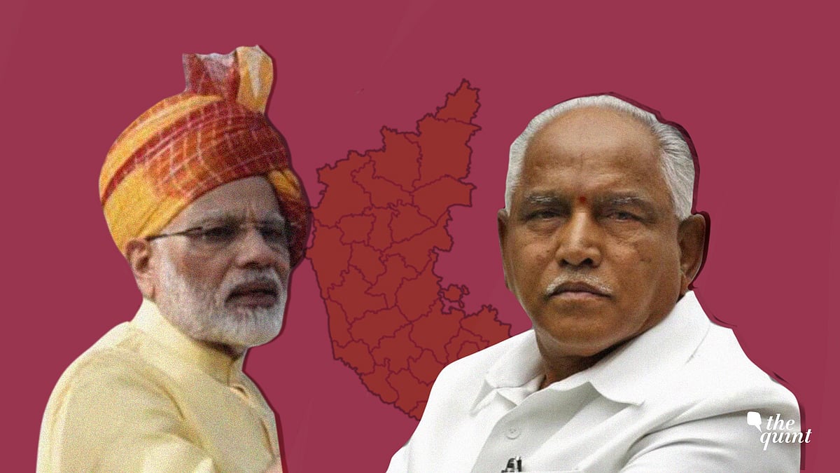 PM Modi and BJP Karnataka president BS Yeddyurappa