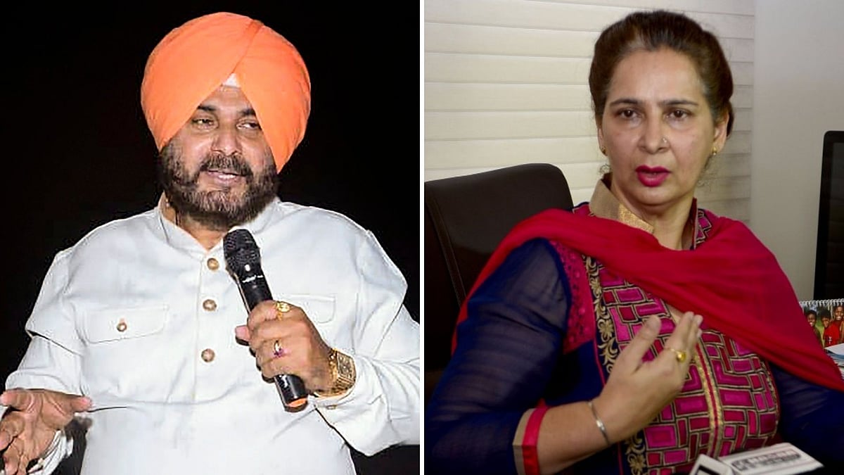 Navjot Singh Sidhu and his wife Navjot Kaur Sidhu. 
