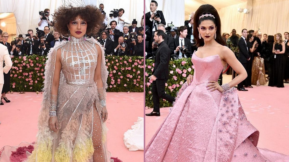 Priyanka Chopra and Deepika Padukone at the Met Gala 2019 in New York.