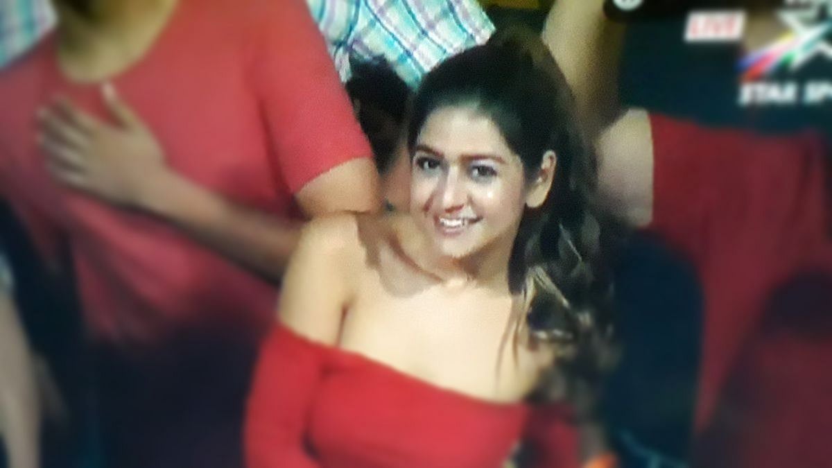 The RCB fan who had gone to watch the game at the M Chinnaswamy Stadium in Bengaluru has attained celebrity status on the internet.