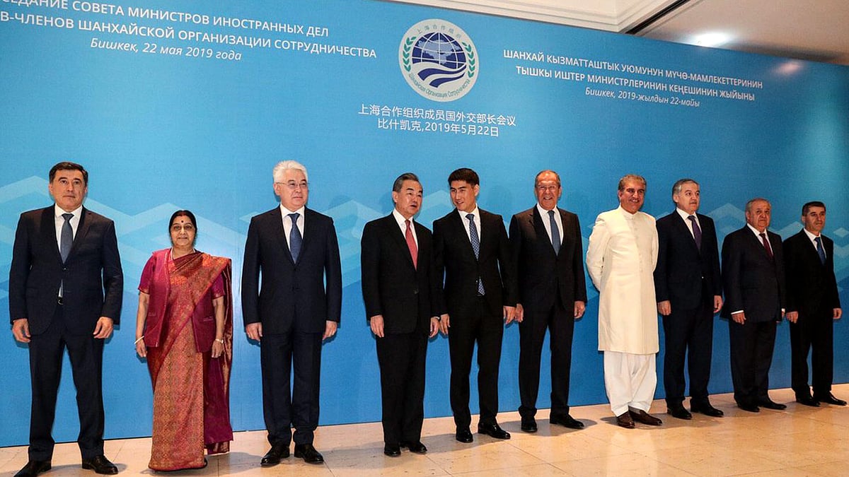 External Affairs Minister Sushma Swaraj attends the meeting of Shanghai Cooperation Organisation (SCO) Council of Foreign Ministers, in Bishkek, Kyrgyzstan.