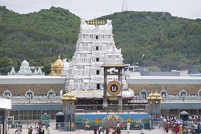 Sri Venkateswara Temple at Tirumala. (Photo Courtesy: Nikhil B/Wikimedia Commons)