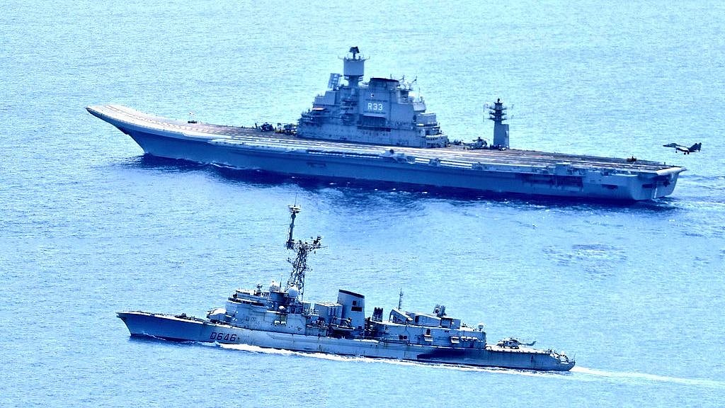Indo-French navy participate in a joint exercise called Varuna 2019. 