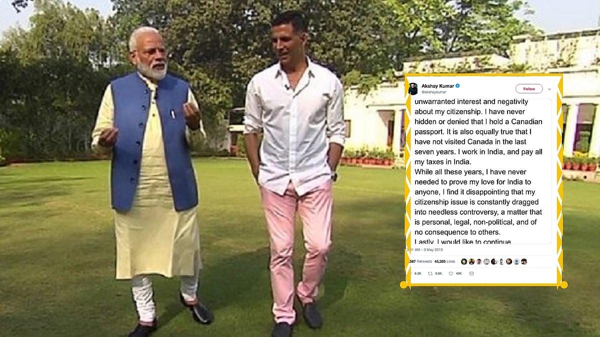 Twitter is divided over Akshay Kumar’s nationality.