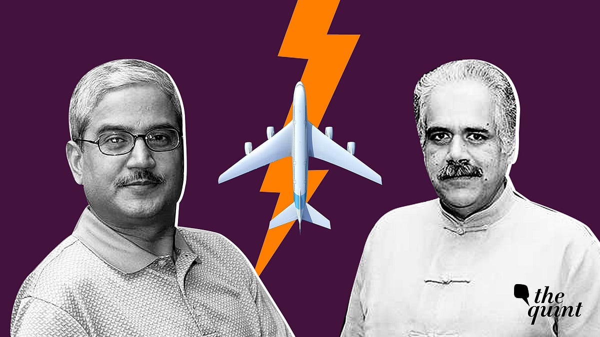 Indigo promoters Rakesh Gangwal (L) and Rahul Bhatia.