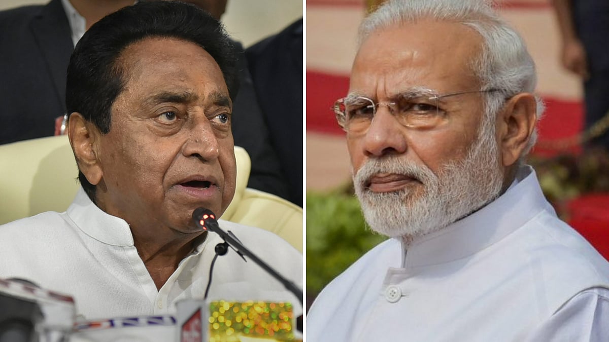 MP CM Kamal Nath and PM Narendra Modi.
