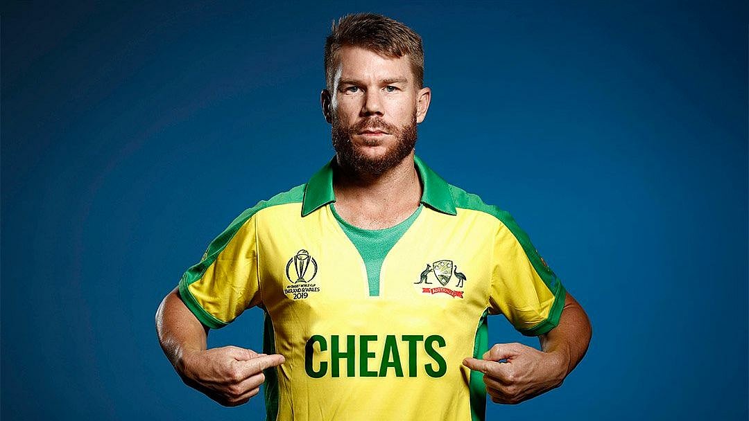 The posters made by the Barmy Army, to troll Australian cricketers.