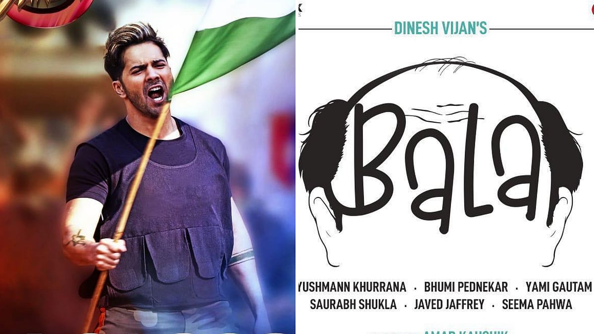 Posters for Varun Dhawan’s <i>Street Dancer 3D</i> and Ayushmann Khurrana starrer <i>Bala</i>.