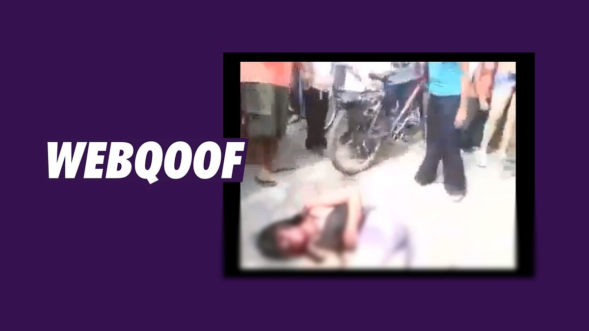 A video claims that a Hindu girl was burned alive by a mob in Madhya Pradesh for going to a church.