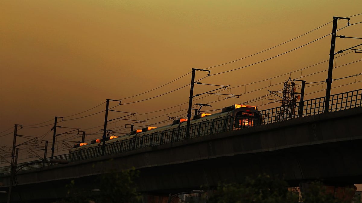 The Delhi Metro.