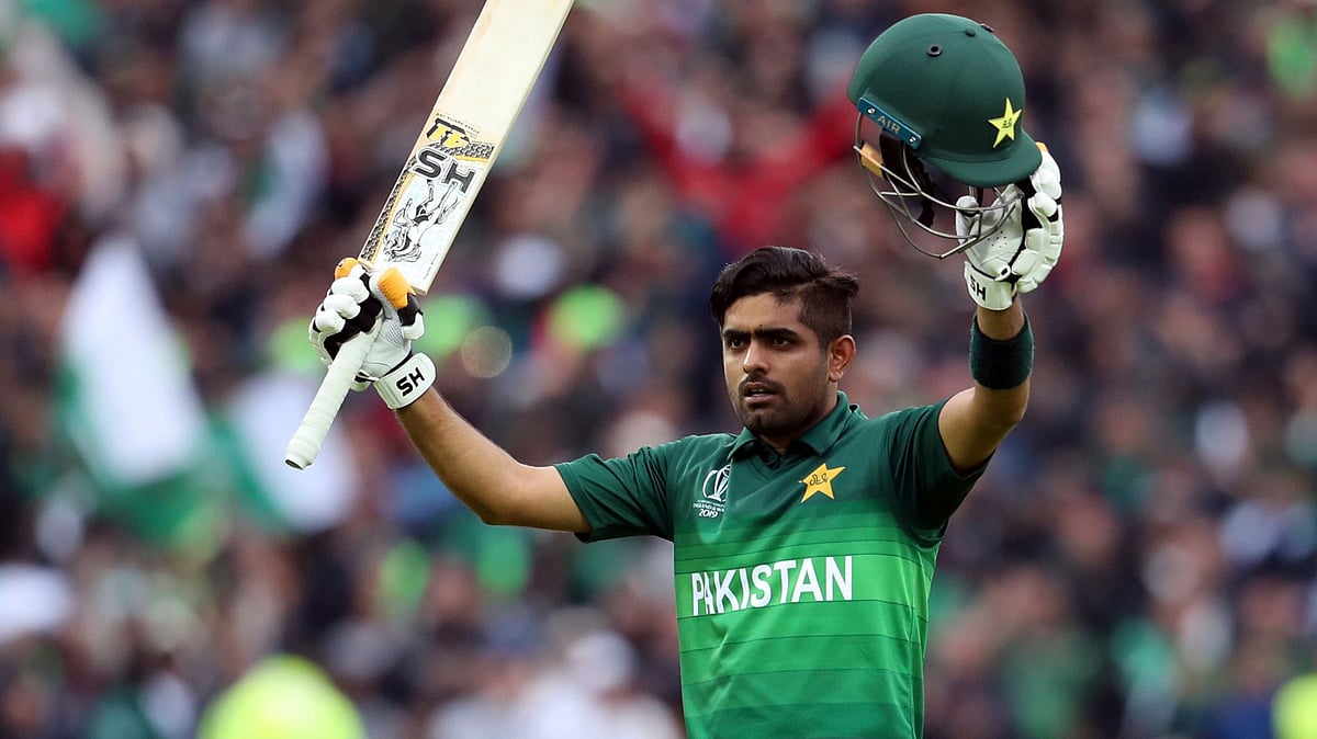 Babar Azam remained unbeaten on 101 against New Zealand.