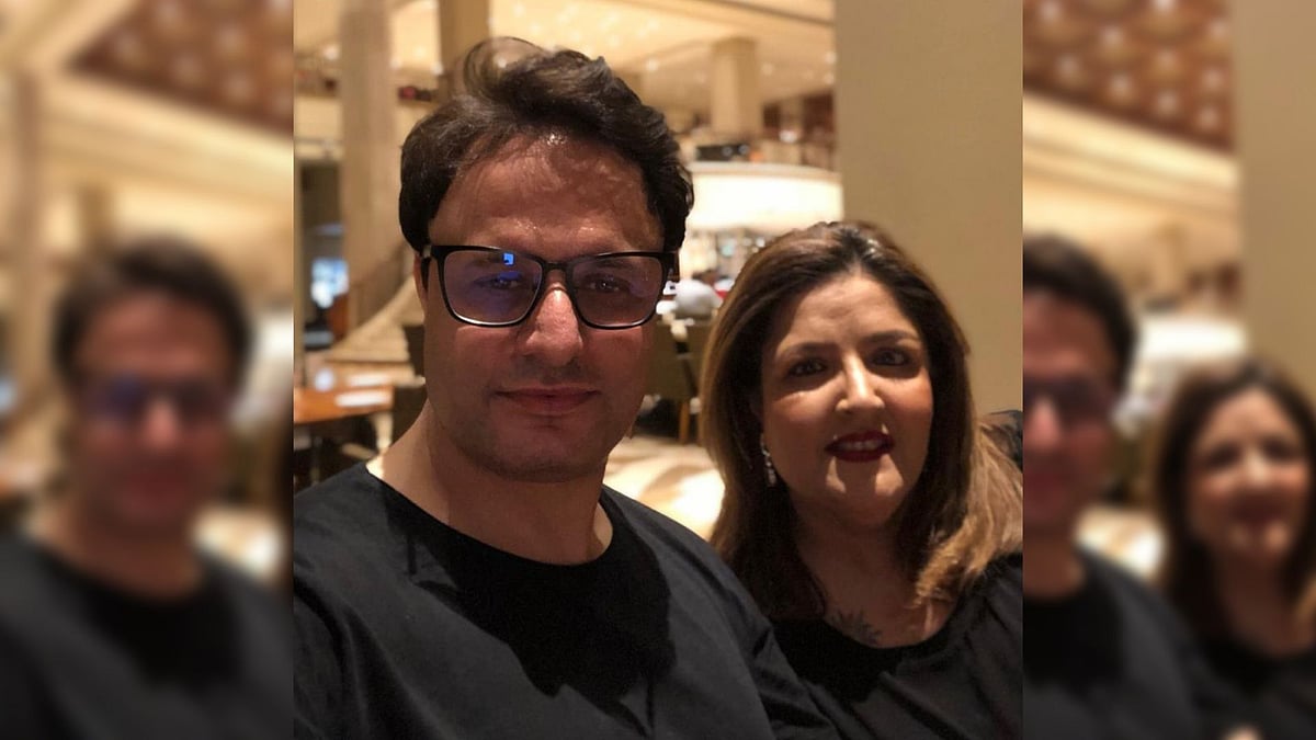 Sunaina Roshan with partner Ruhail Amin.