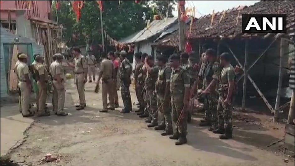 Heavy security has been deployed in Kankinara after the bomb explosion.