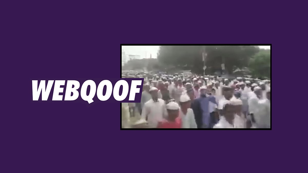 A viral video on social media falsely claimed that people are taking Tabrez Ansari’s video.